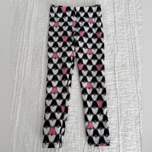 Carter's Black and Pink Heart Leggings